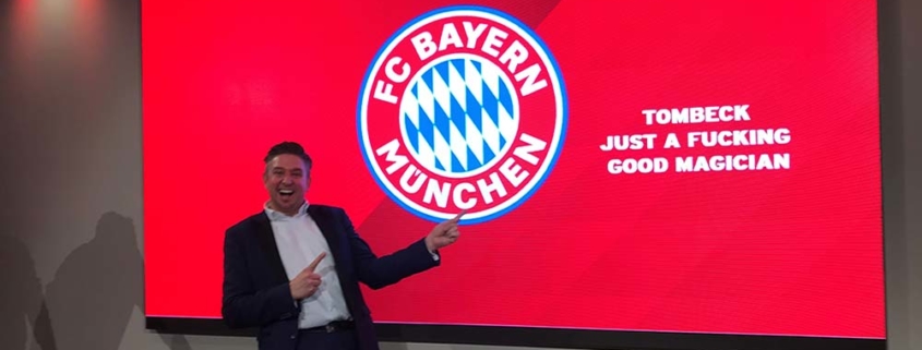 Magier TOMBECK ist der Hauszauberer des FC Bayern München