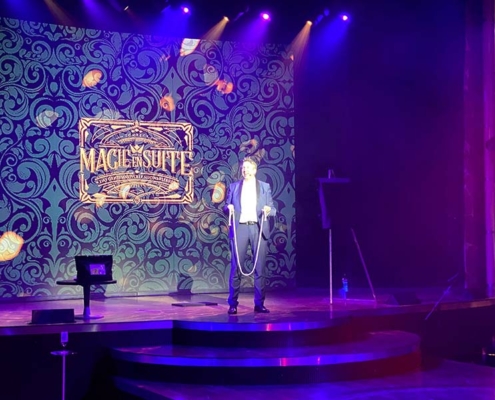 Der Zauberer München auf der AIDA in Norwegen